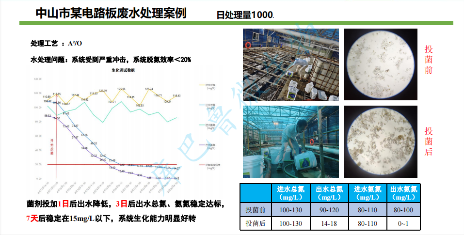 中山市某電路板廢水處理案例-微生物脫氮